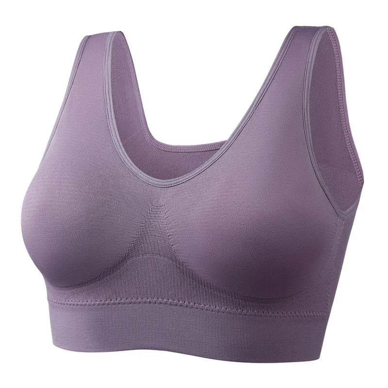 Sports Bras for Women Yoga plus Large Big Size Ladies Bralette Mujer Top Underwear Padded Fitness Running Vest Brassiere S-7XL
