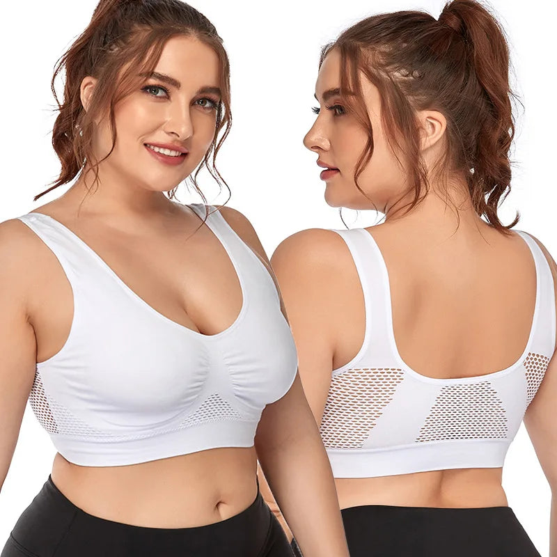Sports Bras for Women Yoga plus Large Big Size Ladies Bralette Mujer Top Underwear Padded Fitness Running Vest Brassiere S-7XL