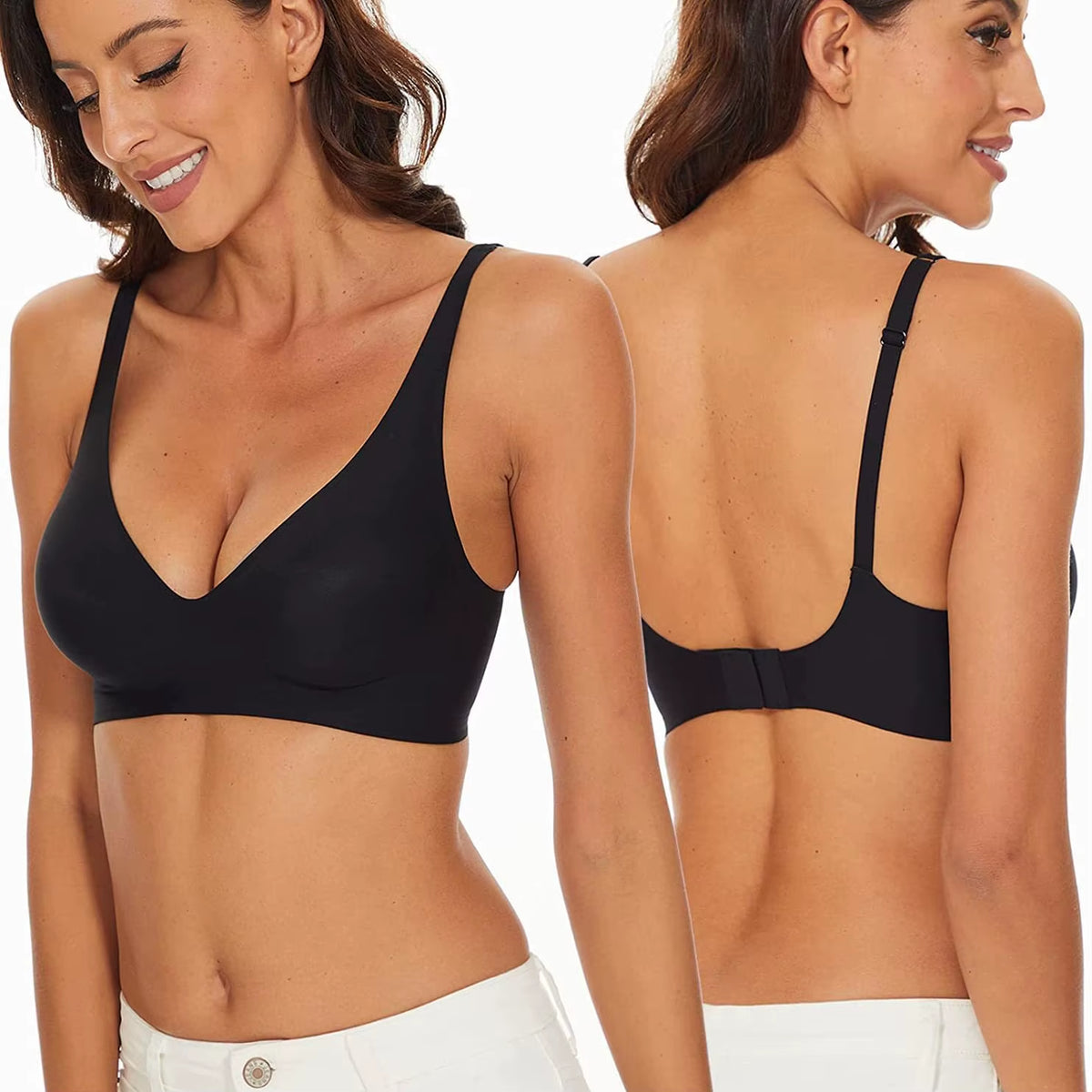 Sexy Seamless Bra Wire Free Brassiere Adjustable Wireless Bras Women Underwear Female Push up Padded Bralette Lingerie Intimates