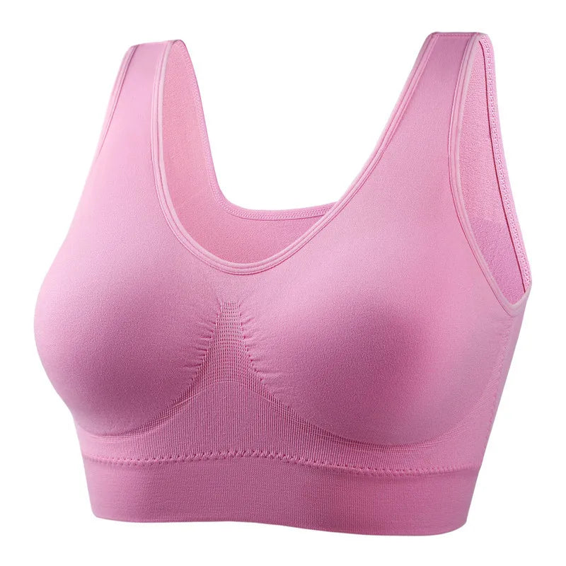 Sports Bras for Women Yoga plus Large Big Size Ladies Bralette Mujer Top Underwear Padded Fitness Running Vest Brassiere S-7XL